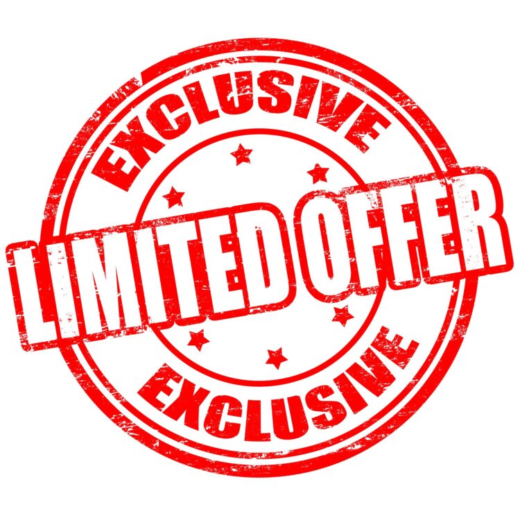 Exclusive offer visual for an influencer marketing campaign