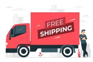 Shipping visual accompanying an e-commerce delivery and pricing guide